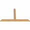 Ekena Millwork Portland Timber Gable Bracket, Western Red Cedar, 48"W x 30"H x 1 1/2"D x 3 1/2"F, 15/12 Pitch GBW048X30X0204POR00SWR - alternate 3